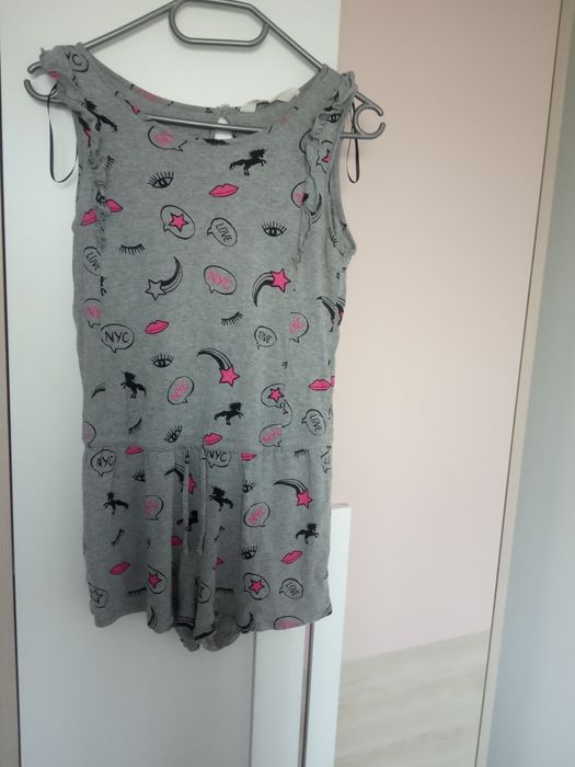 krótki kombinezon dziewczęcy H&M jak nowy 11/12 lat z USA 146/152