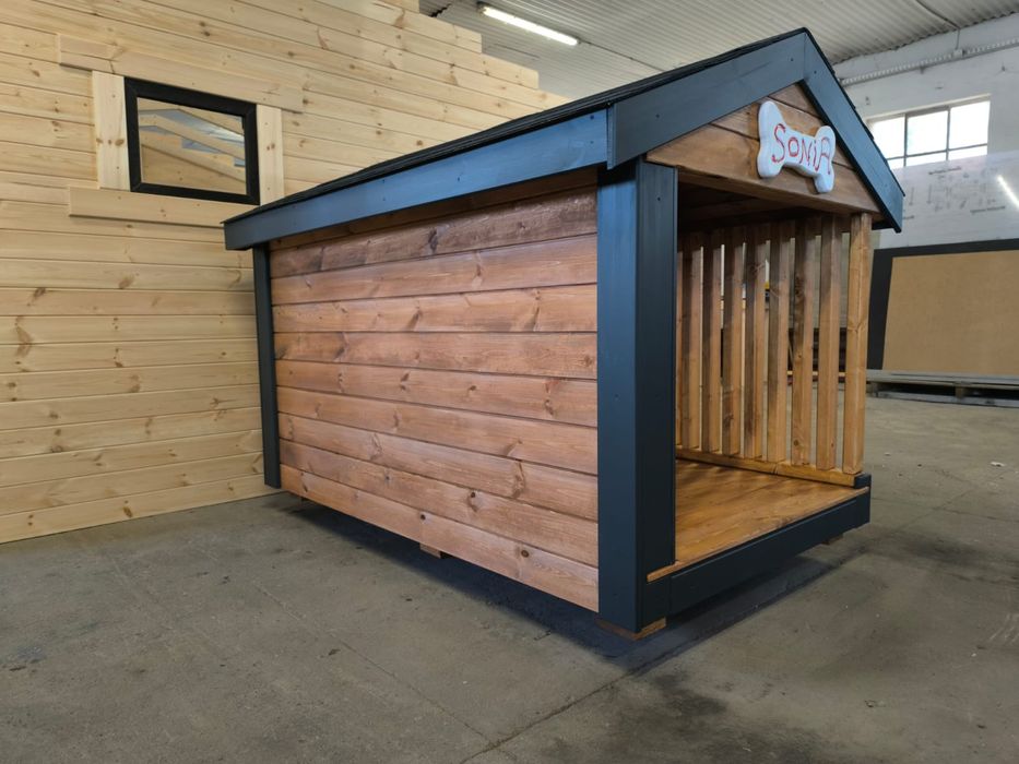 Duża ocieplana buda dla PSA