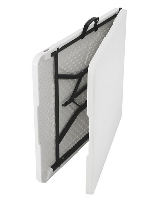 Mesa de Jardim Portátil e Dobrável em Resina 73,7x183x76,2cm Branca