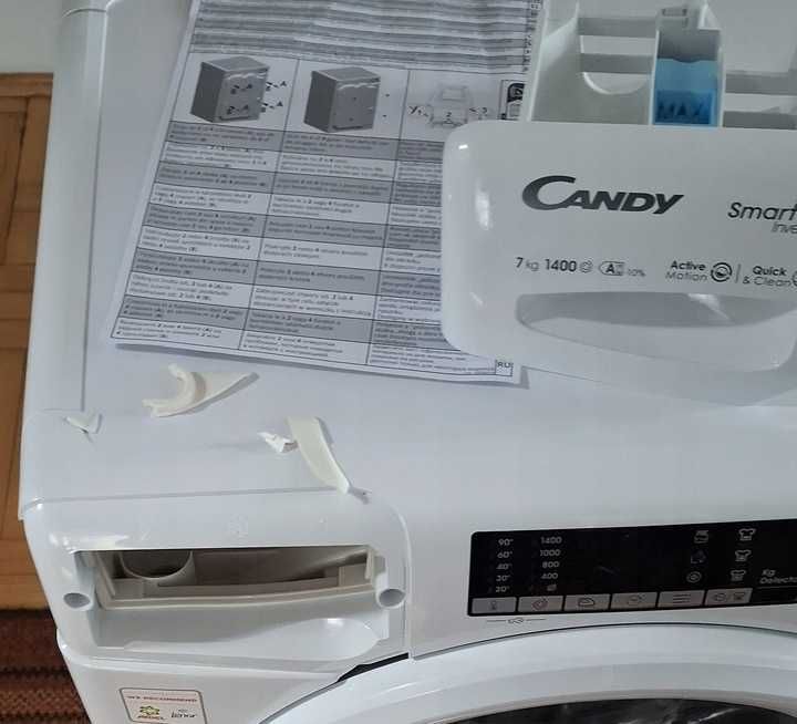 Candy CO4474TWM6/1-S Washing Machine, A, Front loading, Depth 45 cm,