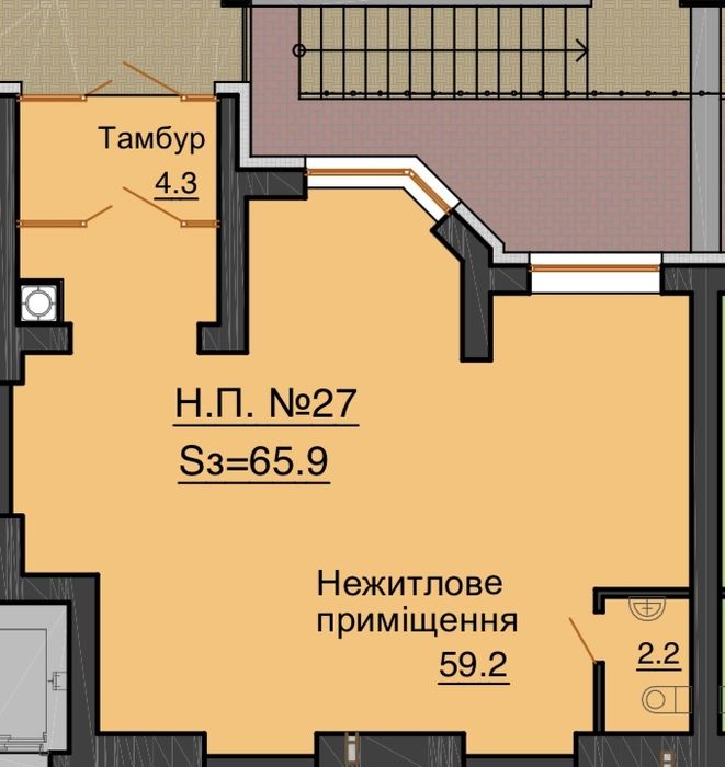 ЖК Софія оренда комерційного приміщення 1 поверх 61 кв.м.
