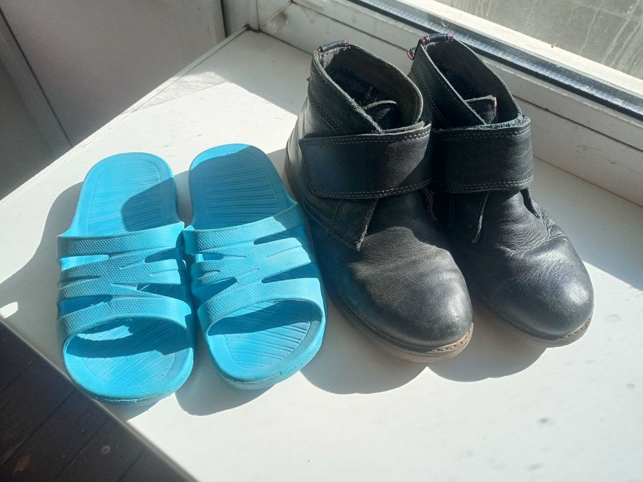 Черевики ботинки шкіра 34 розмір хлопчик весна осінь