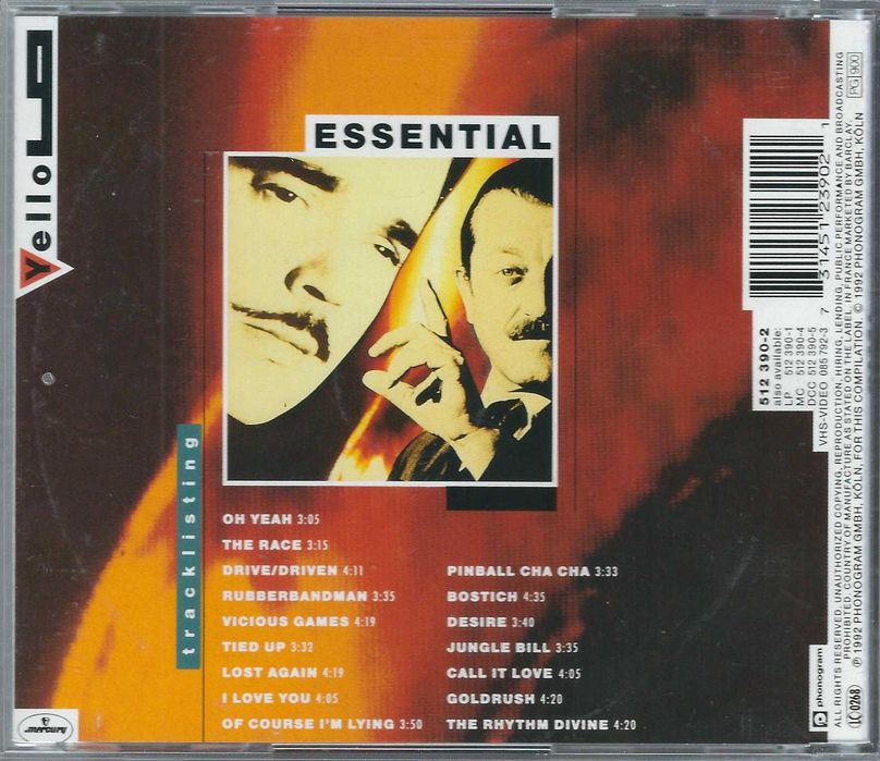 CD Yello - Essential (1992) (Mercury)