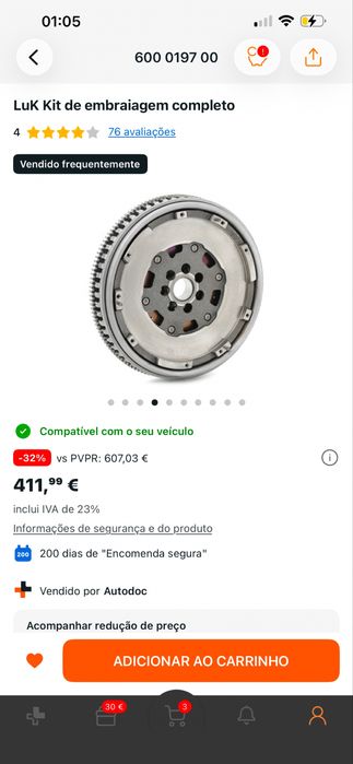 Renault Megane - Luk Kit de Embriagem