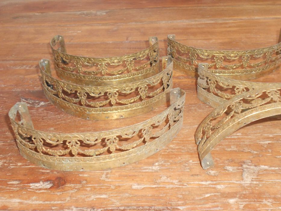 Chapas antigas latao trabalhado decoraçao restauro retro