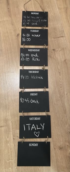 Tablica kredowa na notatki