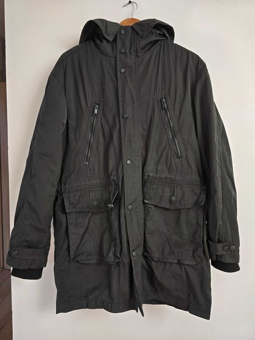 Ciemnoszara kurtka 2w1 Zara Man