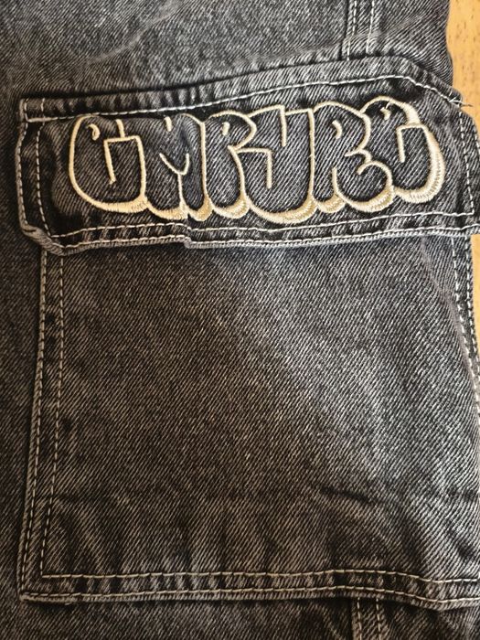 Empyre Tori Charcoal Wash Zip Off Cargo Skate Jeans