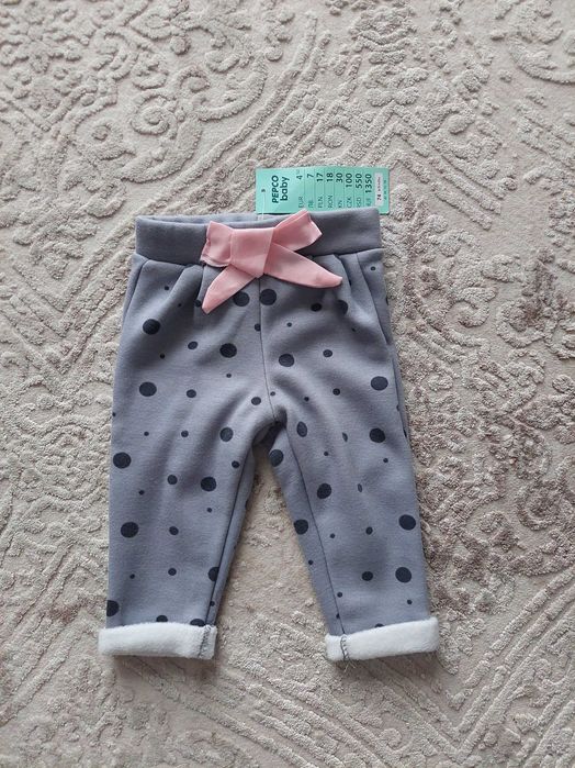 Nowe! Ciepłe spodnie na wiosnę/jesień roz 74