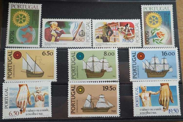 Selos Portugal-1980-Novos-Ver Imagens e Ler Descrição.