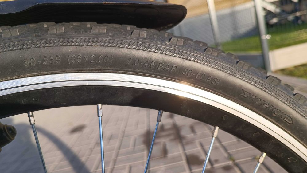 Rower Unibike Mission 26' czarno-niebieski