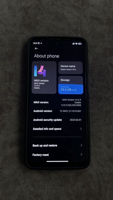 Xiaomi redmi note 9 pro glacier white