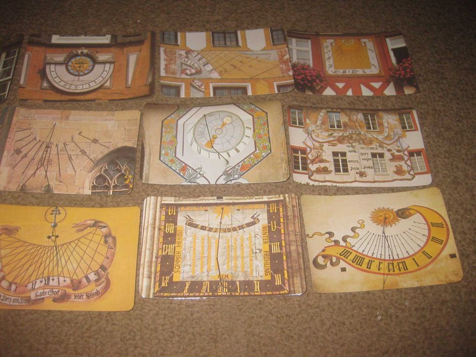 12 Calendários de "Relógios de Sol" Colecção Completa! Rara!