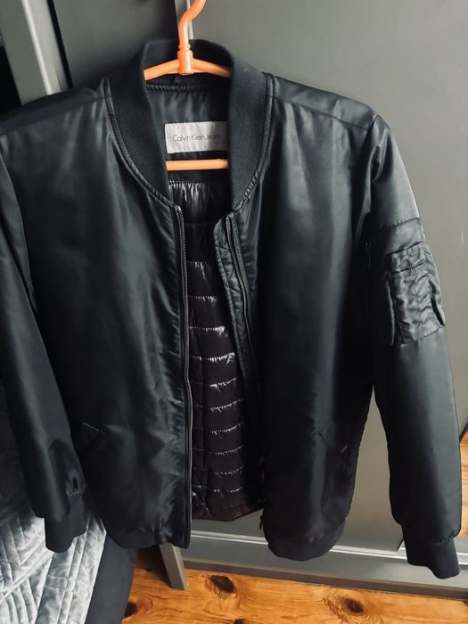 Dluga kurtka bomber Calvin Klein S