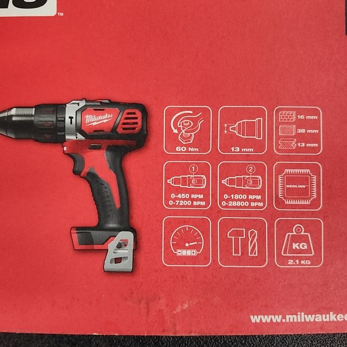 Wkrętarka zakrętarka Milwaukee M18 BPDN BID 2X4.0AH ŁADOWARKA