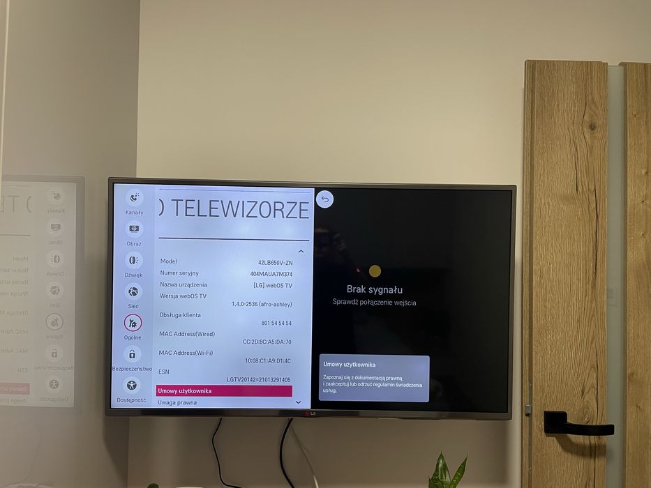 Telewizor LG 42 cale