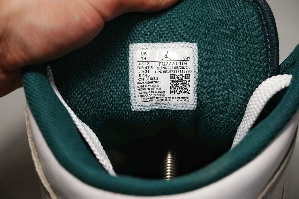 Nike Air Jordan 1 Mid 47.5 13 31 кросівки шкіра