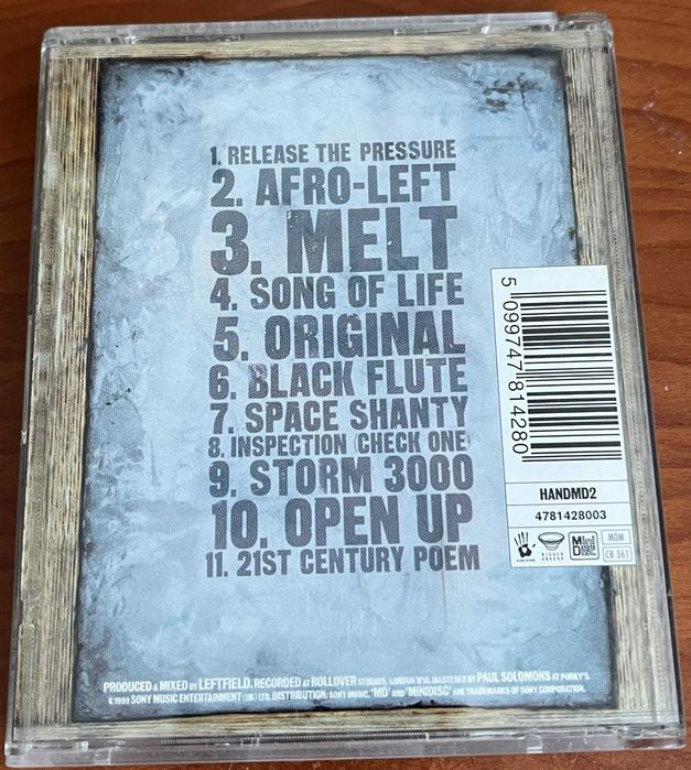 Leftfield - Leftism (Minidisc, Album)