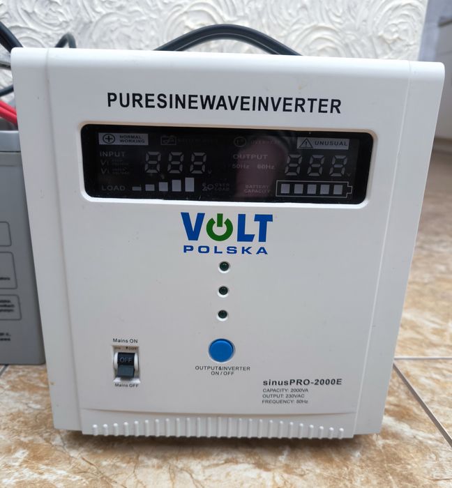 Комплект резервного живлення ДБЖ Volt Polska 2000 E +  гель акум Maxx