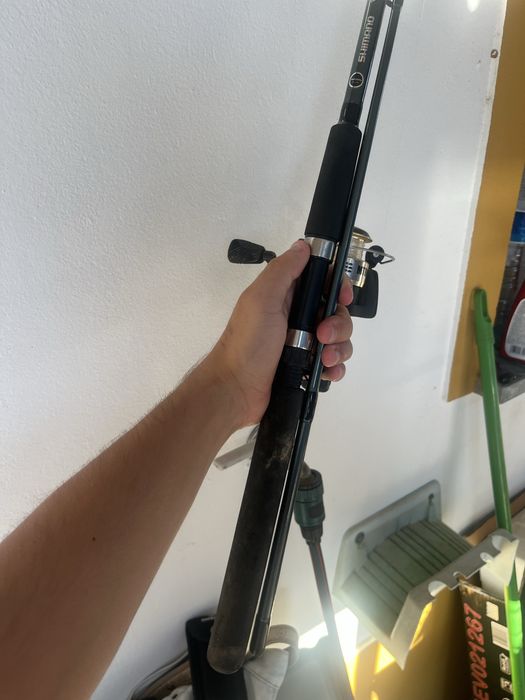 cana de pesca para achega