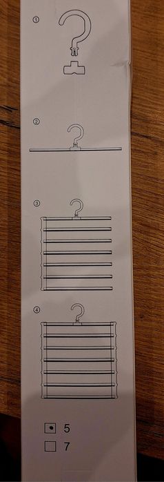 Wieszak na ubrania 2 szt.