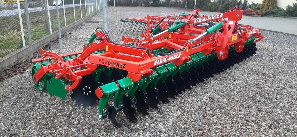 Od ręki!! Brona talerzowa AGRO-MASZ 6m wał daszkowy POPOKAZOWA