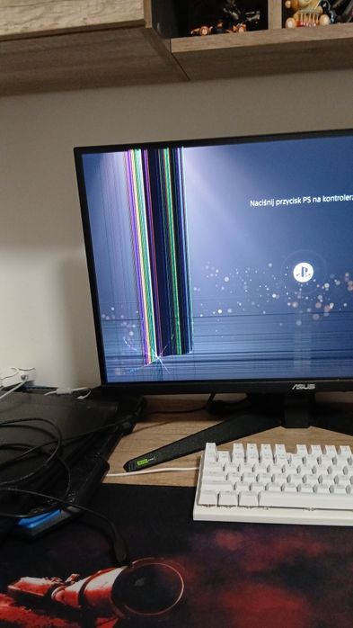 Monitor gamingowy Asus 27 cali, uszkodzony