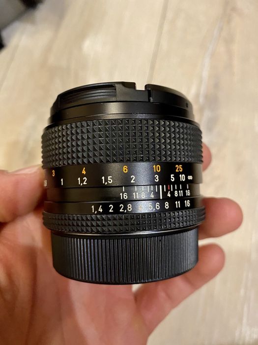 Carl zeiss planar contax 1,4/50 przerobiony na mocowanie nikon