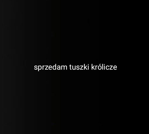 Sprzedam tuszki królicze z własnej hodowli.