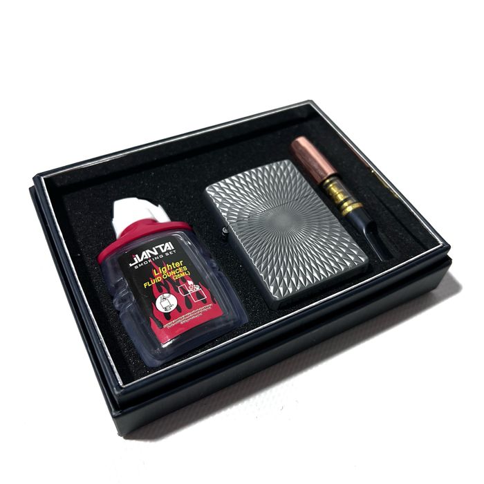 Набор Бензиновая зажигалка Kantai hq9 + бензин очищенный форма Zippo