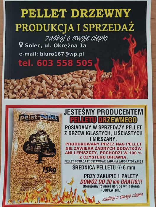 Pellet z prawdziwego drewna