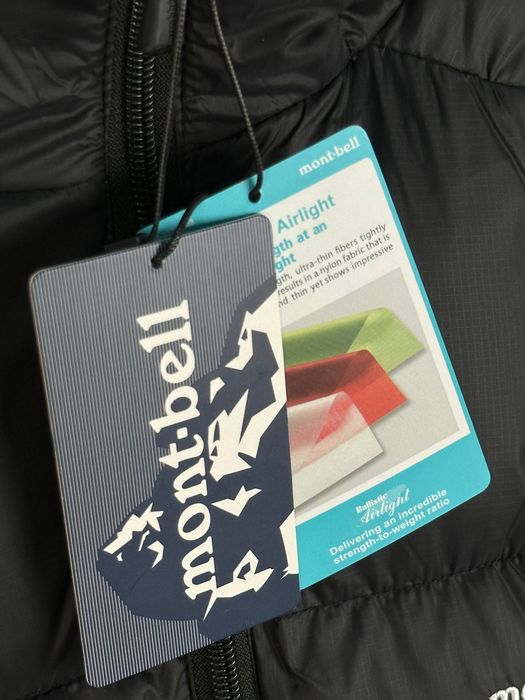 Зимовий пуховик Montbell куртка монтбелл чорна унісекс M/L/XL