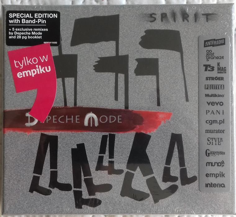 depeche mode special spirit edition with band pin folia 2 cd