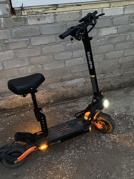 Електросамокат з сидінням Kugoo Kirin G2 Pro 600 Вт/9" Black