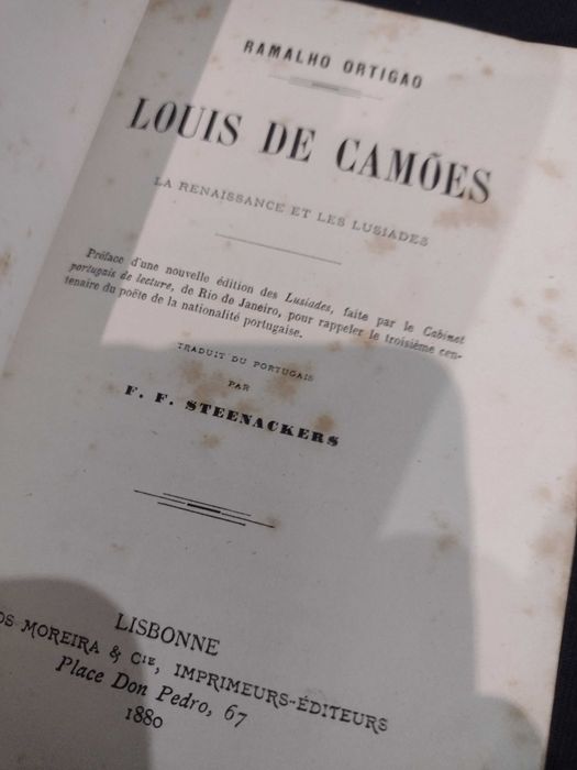 Louis de Camões 1880 "Ramalho Ortigão" 1ª Edição