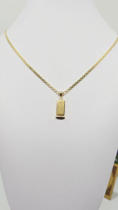 Złota zawieszka Sztabka próba 585 14k