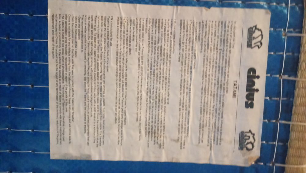 Conjunto de 2 tatamis tradicionais 2m x 1m &  2m x  0.60m