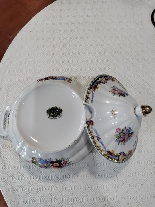 Terrina para a sopa em loiça em limoges