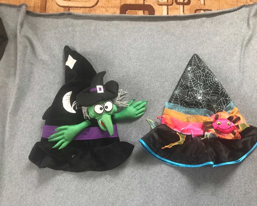 Шляпы карнавальные Пират Олень Ведьма Монстр, Санта Клоун Пингвин