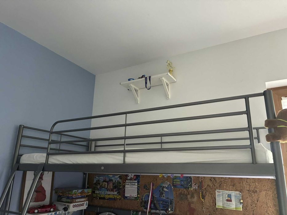 łożko piętrowe z IKEA 90x200 "SVARTA" 1 os.