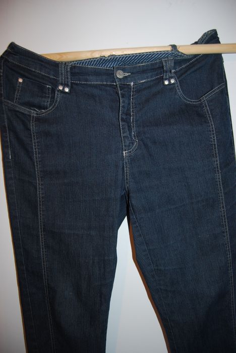 Damskie spodnie dżinsowe C&A 46, dl.93 elastyczne