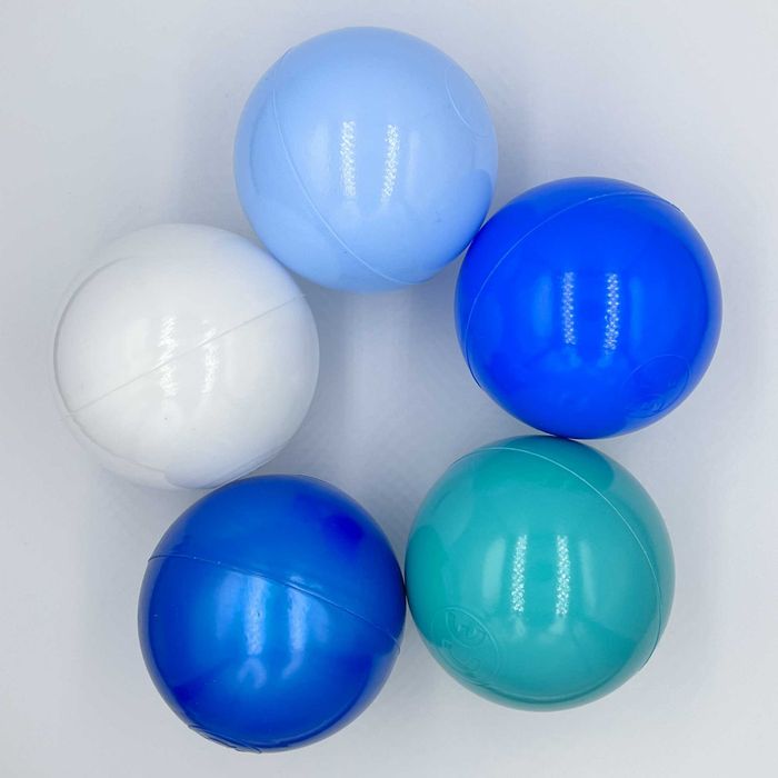 Plastikowe piłeczki piłki kulki - zestaw zimowy 100szt. 7cm