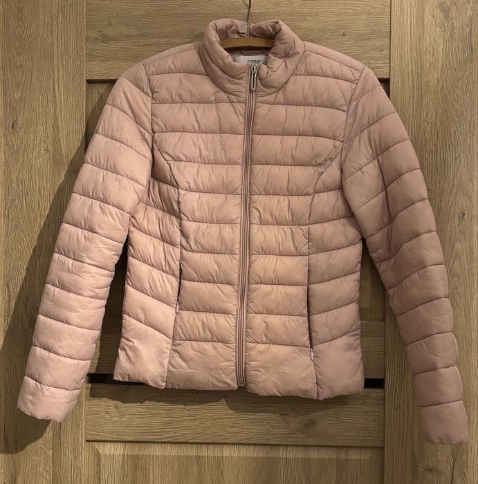 Kurtka wiosna jesień pudrowy róż