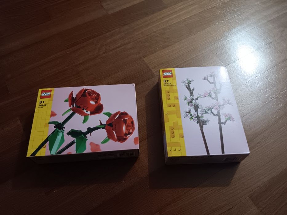 Lego rosas 40460 e lego cherry blossoms flor de cerejeira  40723 novo