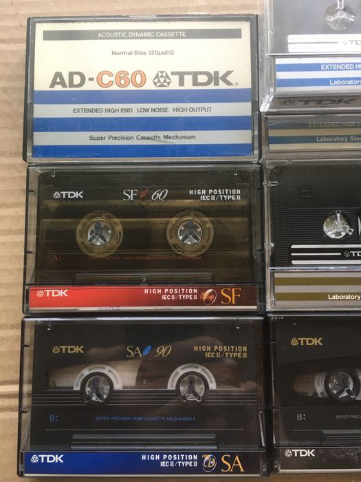 TDK SA SF AD Super CDing аудіокасети хром нормал