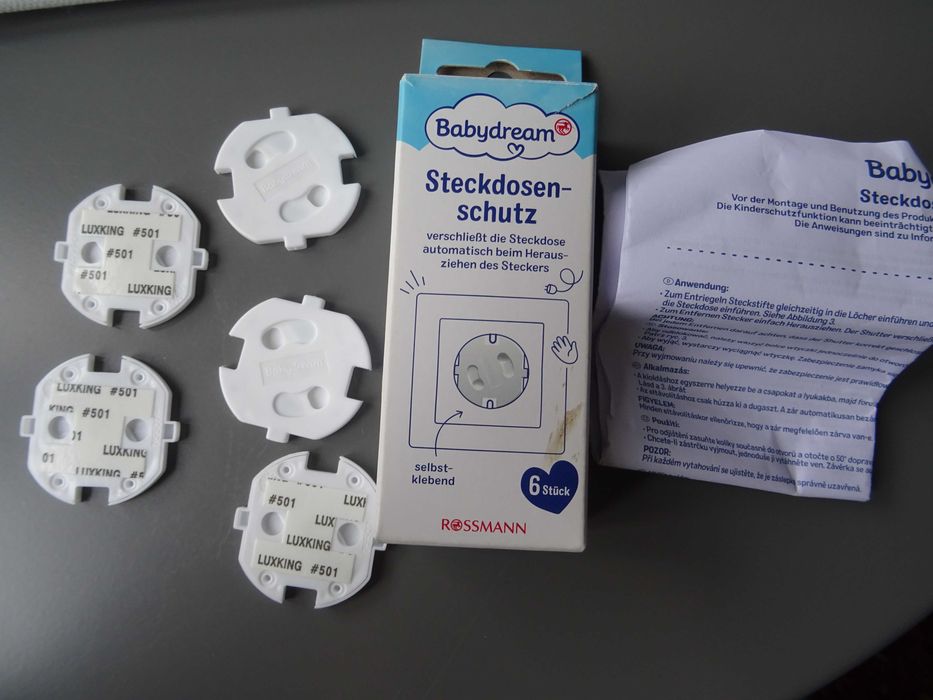 Zaślepki do gniazdek typu F zabezpieczenie przed dziećmi 6 szt.
