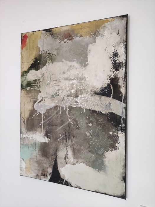 Telas abstratas tinta acrilica