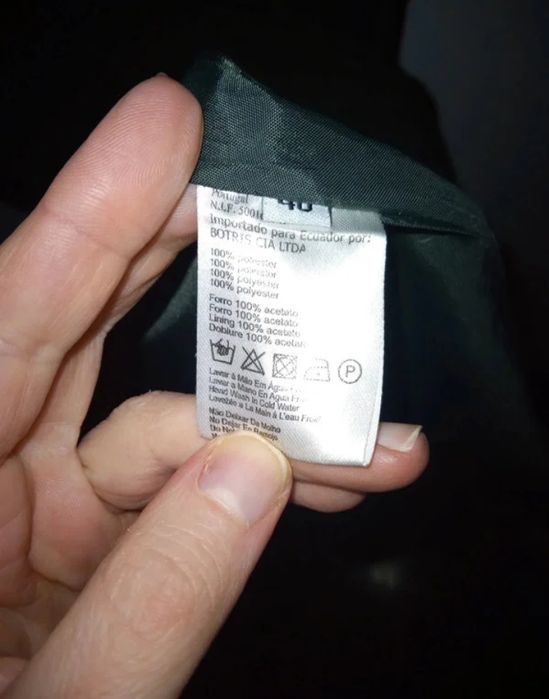 Vestido formal reto verde escuro L / 40 Lanidor