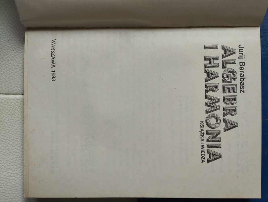 Barabasz Algebra i harmonia