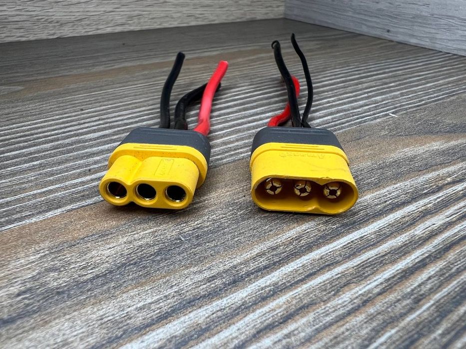 Силовий роз'єм MR60-F, MR60-M 60А пара (мама+папа) з заглушками, кабел